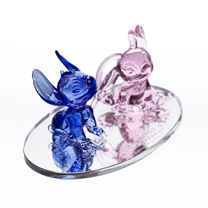Stitch & Angel on mirror