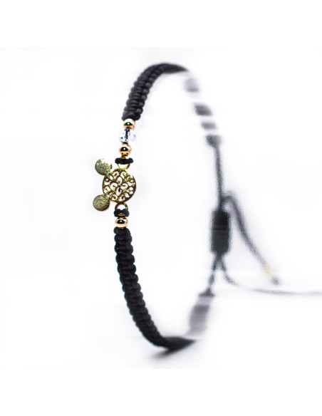 Bracelet noir Mickey