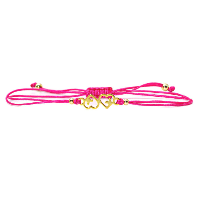 Mickey Heart Fuchsia Bracelet