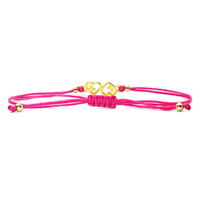 Bracelet Mickey Coeur Fuchsia
