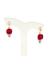 Boucles d'oreilles Minnie rubis rouge