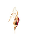 Boucles d'oreilles Minnie rubis rouge