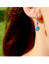 Boucles d'oreilles Mickey Aqua