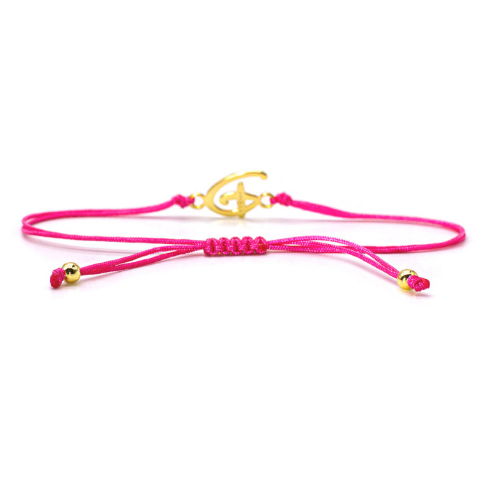 Disney "D" fuchsia bracelet