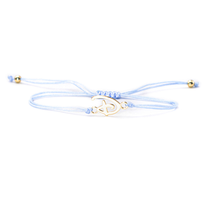 Bracelet bleu "D" Disney
