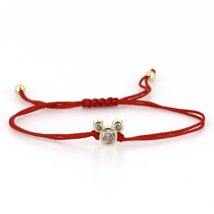 Mickey Crystal Red Bracelet