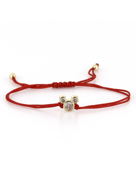 Mickey Crystal Red Bracelet