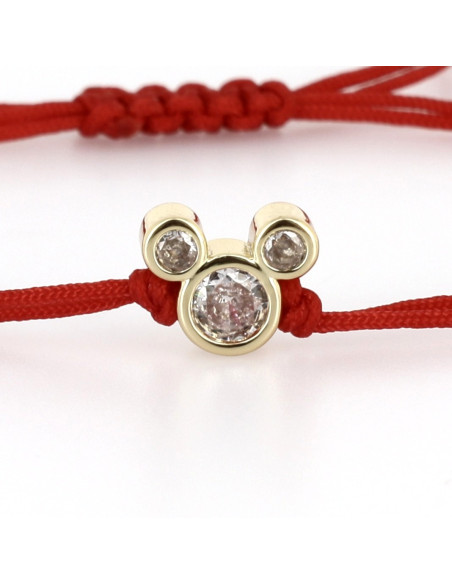 Mickey Crystal Red Bracelet