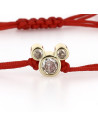 Bracelet Rouge Mickey Cristal