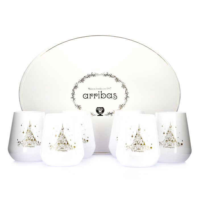 Box of 6 white water glasses Château...