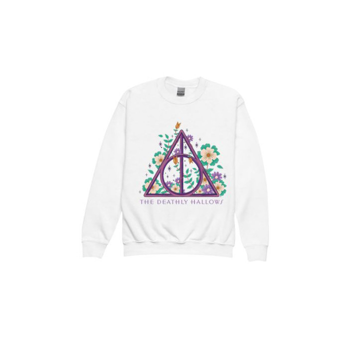 Sweatshirt Blanc Floral Relique de la Mort