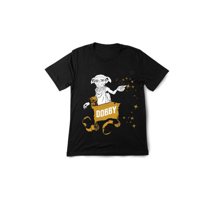 T-shirt Noir Dobby - Enfant