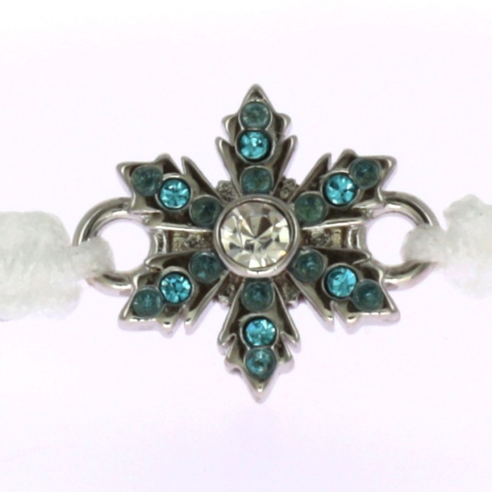 Bracelet Blanc Flocon Reine des Neiges