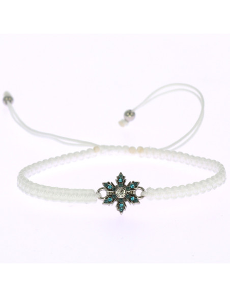 Bracelet Blanc Flocon Reine des Neiges