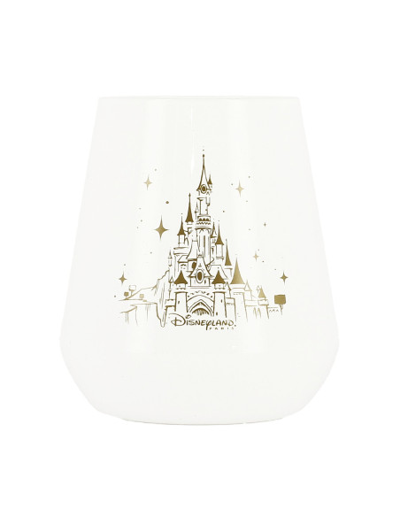 Box of 6 white water glasses Château Disneyland Paris