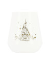 Box of 6 white water glasses Château Disneyland Paris