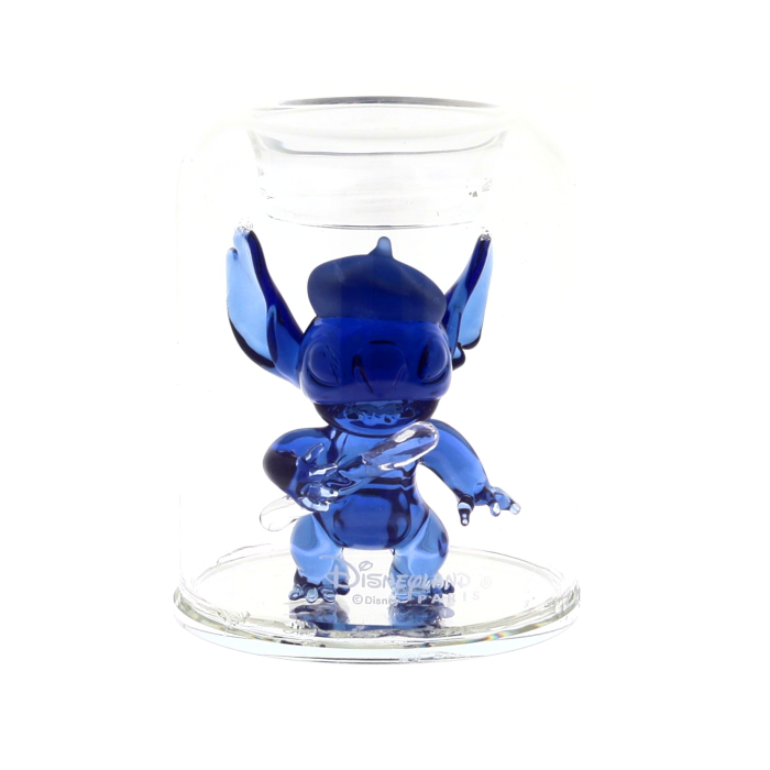 Figurine Bougeoir  Stitch Parisien sous dôme