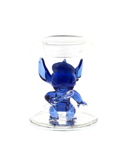 Figurine Bougeoir  Stitch Parisien sous dôme