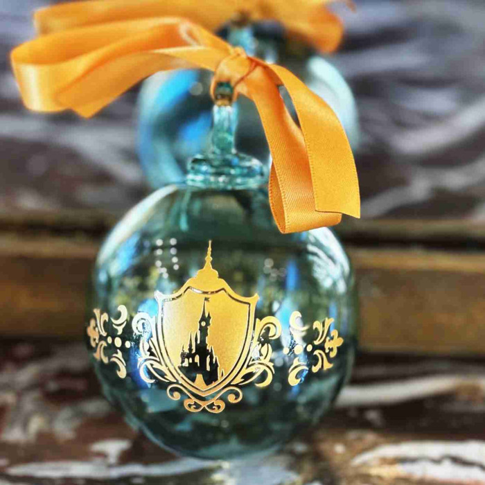 Disneyland Hotel Christmas Ball Blue