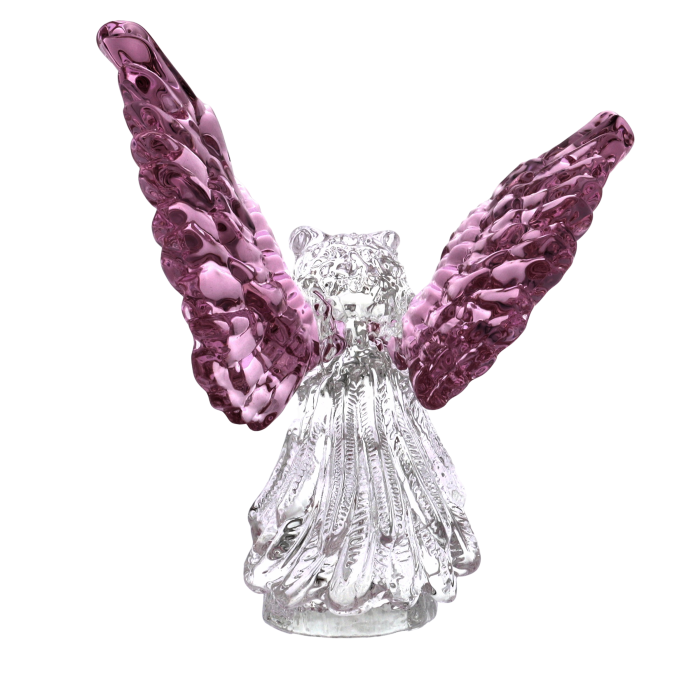 Chouette à ailes  roses