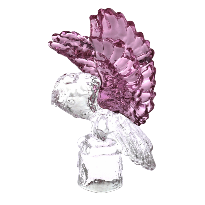 Chouette à ailes  roses