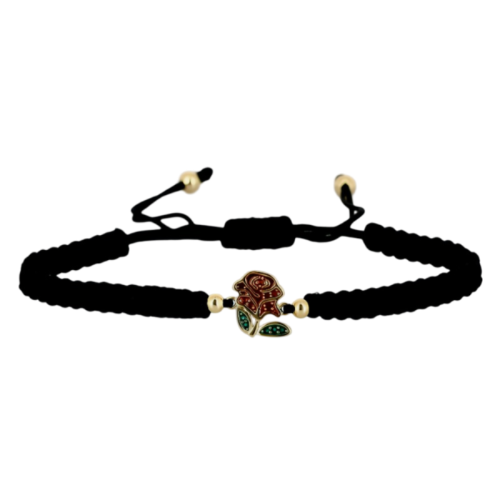 Bracelet Noir Rose