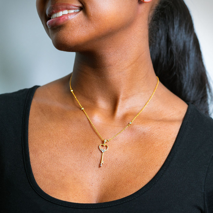 Mickey Key Necklace