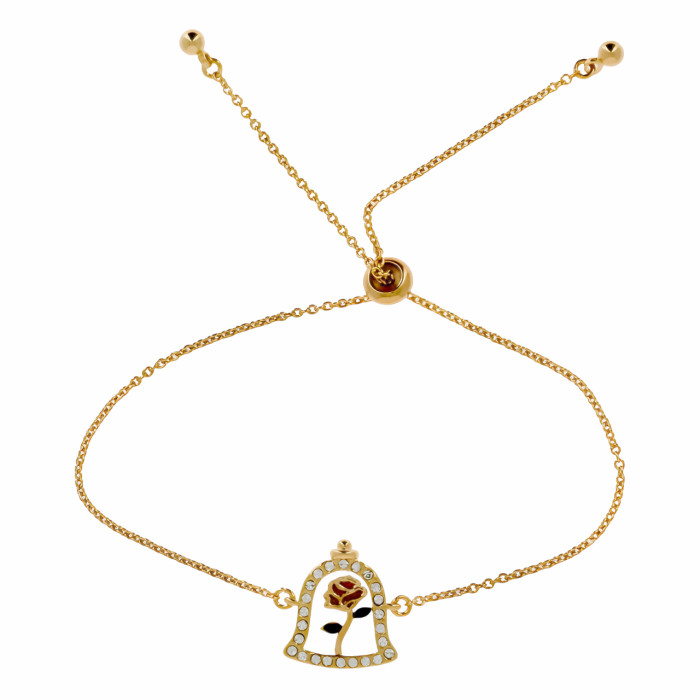 Bracelet Belle et la Bête Rose sous Dôme