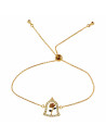 Bracelet Belle et la Bête Rose sous Dôme