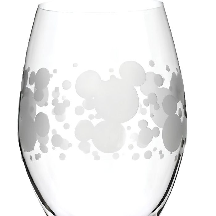 Mickey Bubbles Stem Glass