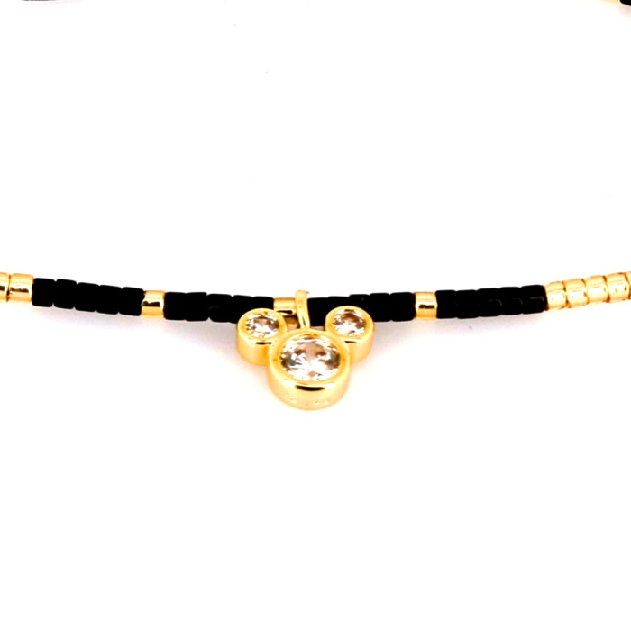 Bracelet Mickey noir