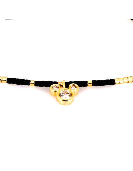 Bracelet Mickey noir