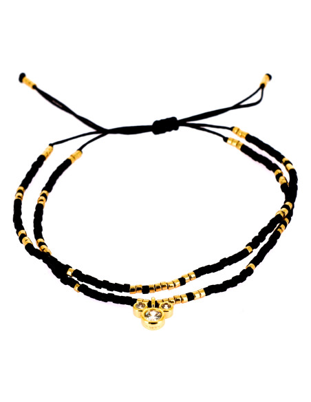 Double Bracelet Mickey Noir