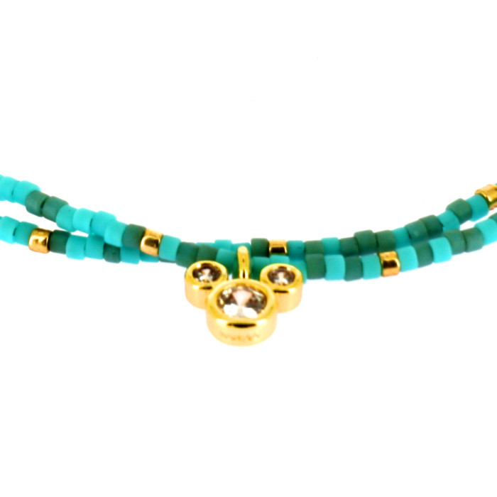 Mickey Blue Double Bracelet