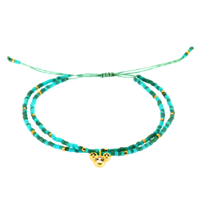 Mickey Blue Double Bracelet