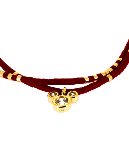 Double Bracelet Mickey Rouge