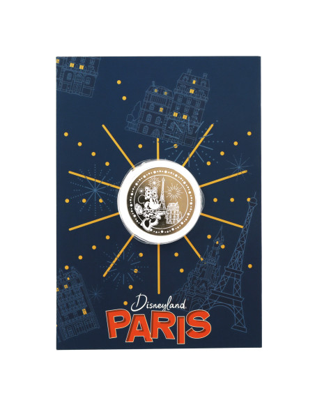 Pièce en verre Minnie avec la Tour Eiffel