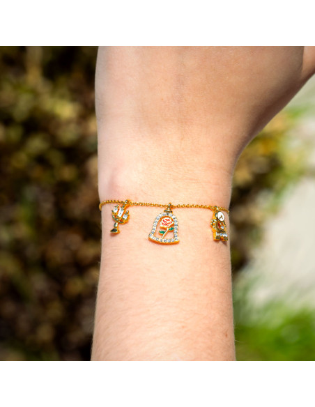 Bracelet Lumière Rose et Cogs