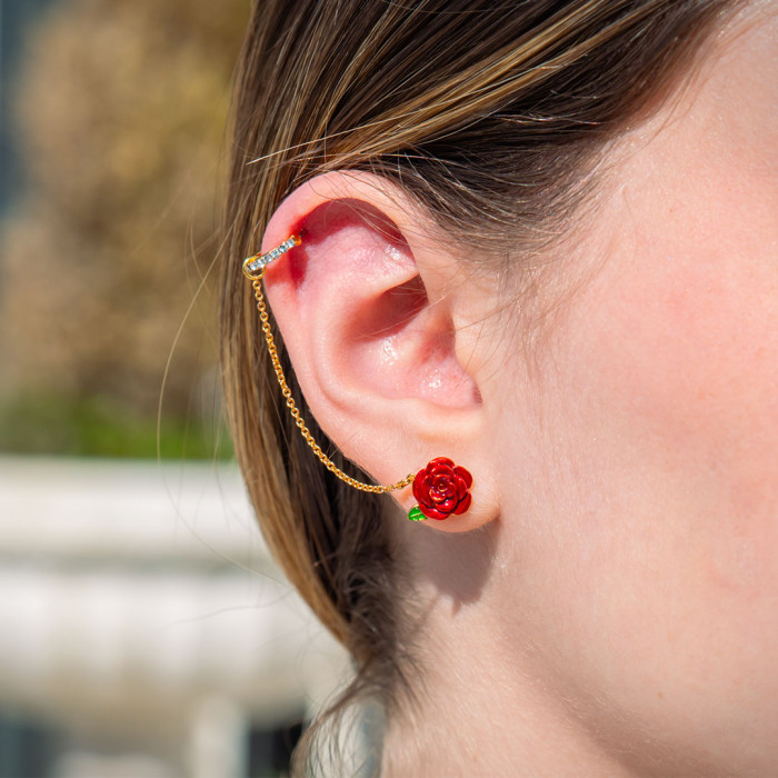Boucles d'oreilles Rose