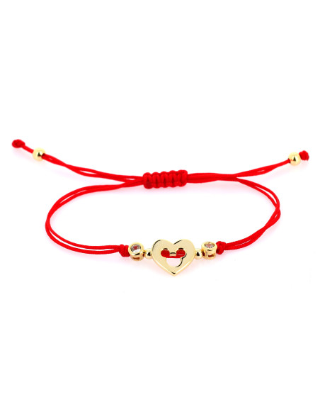 Red Mickey Heart Bracelet
