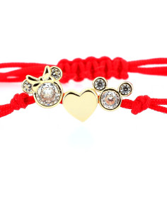 Red Love Mickey and Minnie bracelet 2