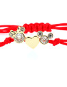 Red Love Mickey and Minnie bracelet