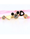 Pink Mickey Bracelet with Heart