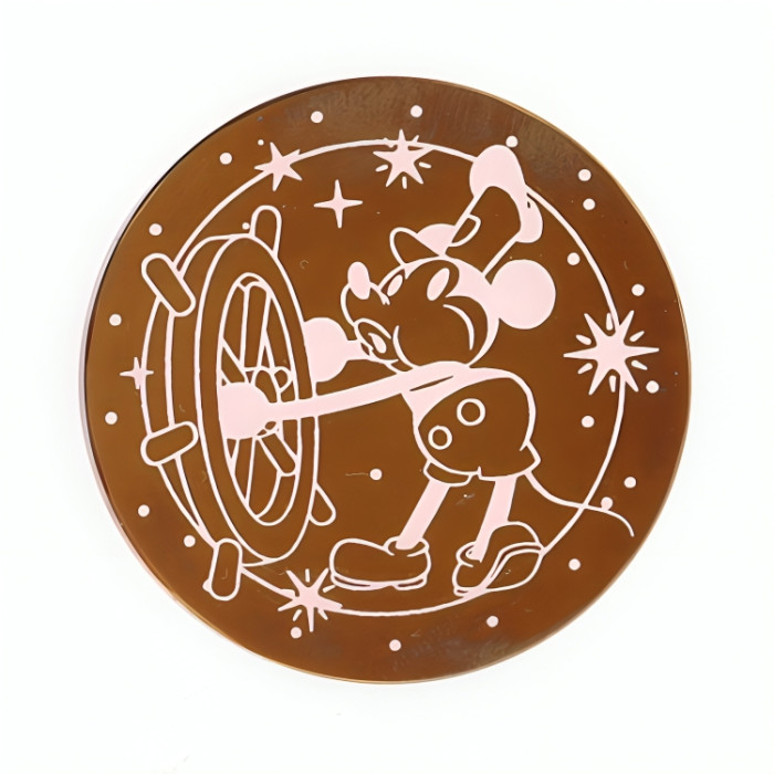Pièce en verre  Steamboat Willie