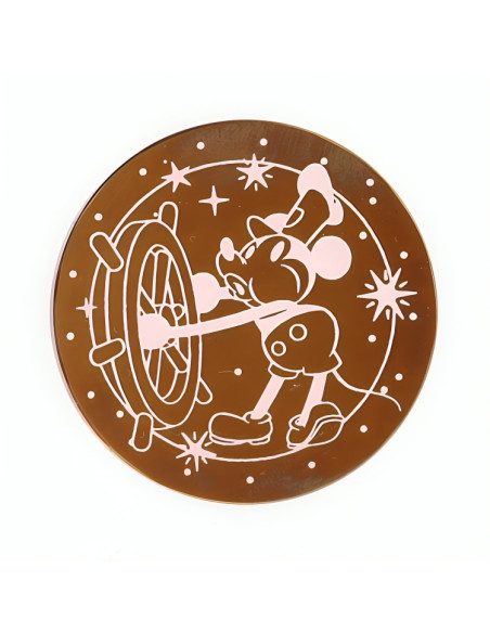 Pièce en verre  Steamboat Willie