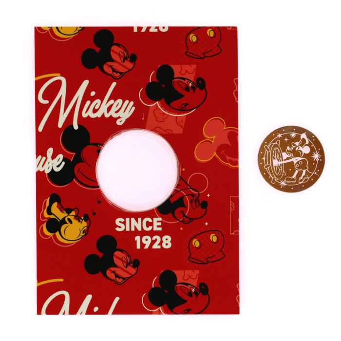 Pièce en verre  Steamboat Willie