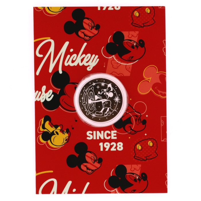 Pièce en verre  Steamboat Willie