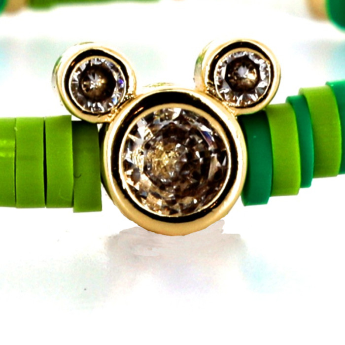 Bracelet Icône Mickey Vert