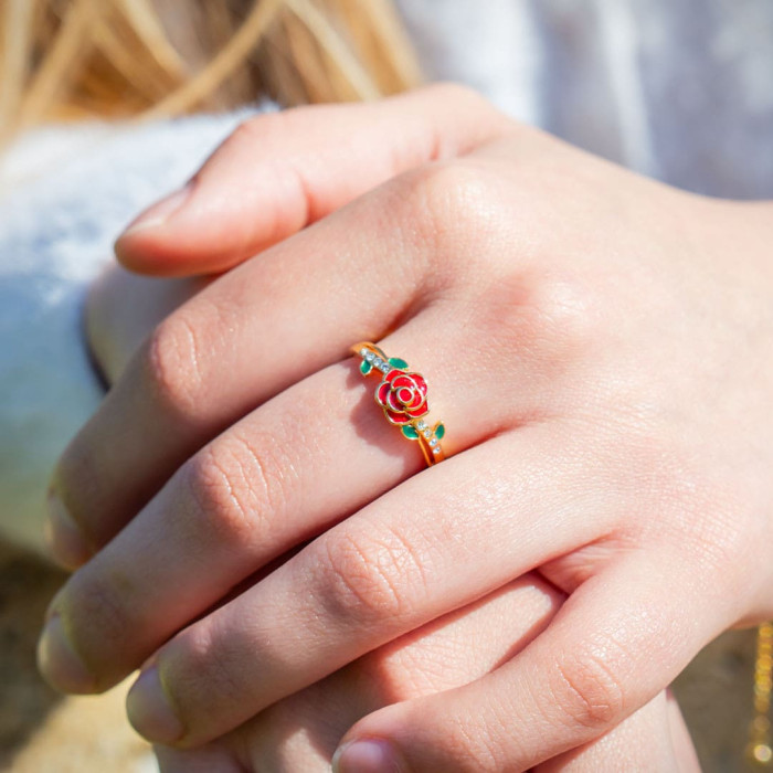 Bague rose