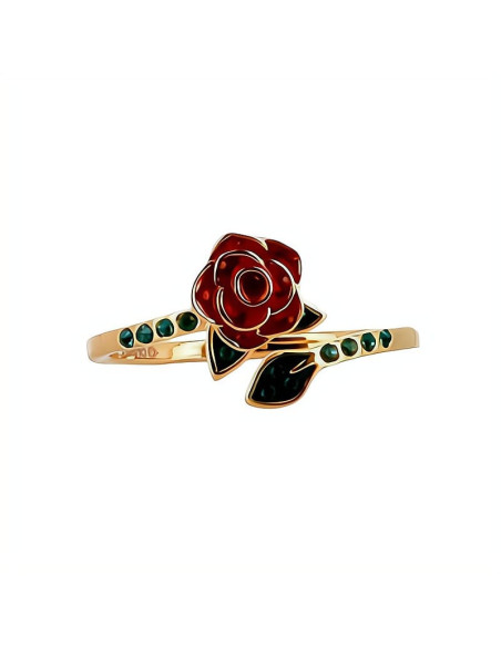 Bague Rose Tournante